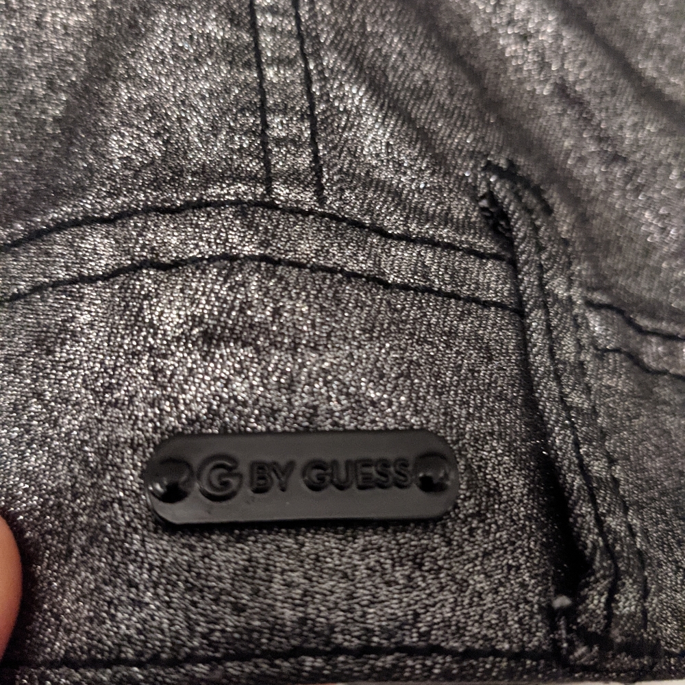Guess dark silver denim jacket - Picture 3 of 6